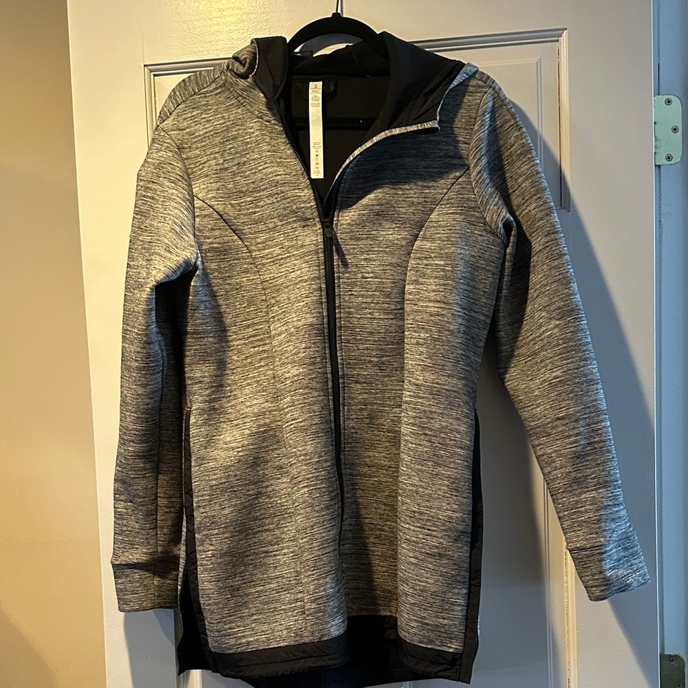 Lululemon Gray Hooded Zip-Up Jacket